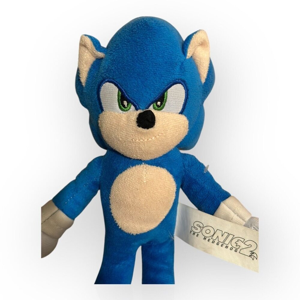 Sonic the Hedgehog 2 Movie Sonic 2022 Height 9 Inches Tall Basic Soft Plush Toy - Picture 11 of 12